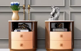 Luxury Neoclassical Nightstands