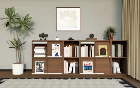 Low Wide Bookcase