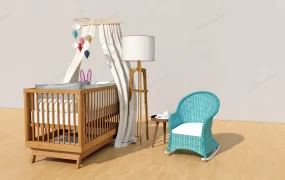 Baby Crib And Furniture