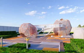 Outdoor Children's Playground Project SketchUp 3D Model