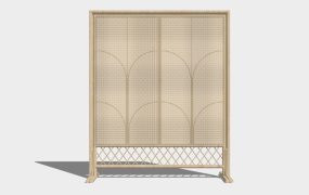 Rattan Room Divider Screen