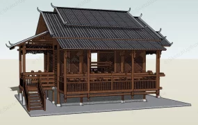 Timber Frame Chinese Pavilion