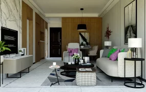 Living Room With Dining Area Idea