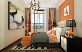 Orange Bedroom Decor