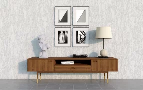 Low Wooden Sideboard