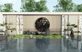 Zen Garden Landscaping Wall Design