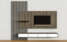 Wood Tv Wall Unit