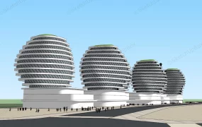 Modern Office Buildings Concept