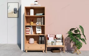 Decorative Wooden Bookshelf