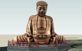 Large Golden Buddha Statue