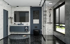 Blue And White Bathroom Idea