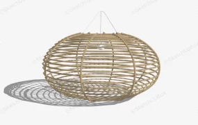 Rattan Globe Pendant Light