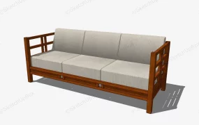 Wooden Frame Couch