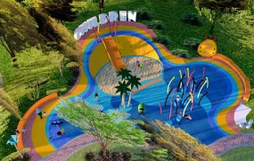 Organic Shaped Children's Playground