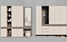 Modular Entryway Cabinet Set