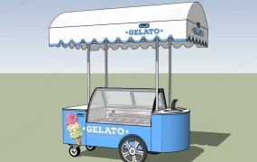 Ice Cream Freezer Cart