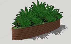 Oval Raised Bed