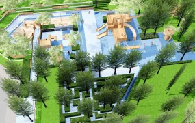 Large Community Park With Experiential Playground