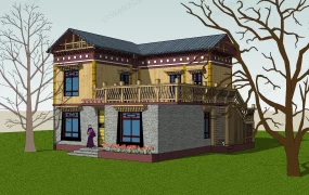 Tibetan Stone House