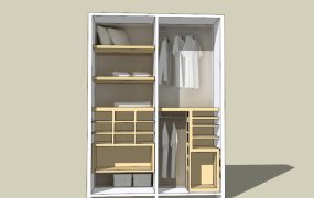 Tall Wardrobe Cabinet