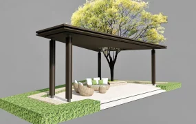 Triangular Pergola