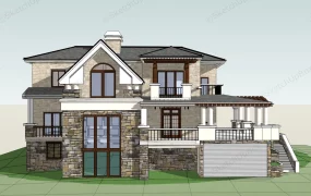 Brick And Stone House