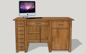 Home Office Desk with Drawers