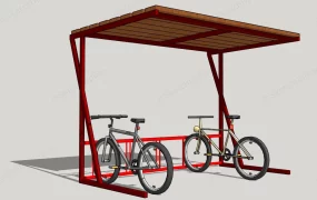 Wooden Bike Shelter