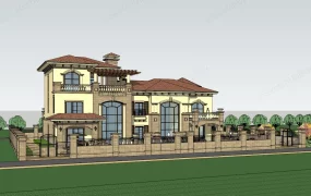 Spanish Style Duplex House