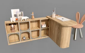 Children Table And Toys Storage Combo