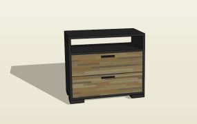 Two Drawers Nightstand