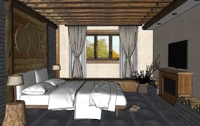 Rustic Cabin Bedroom