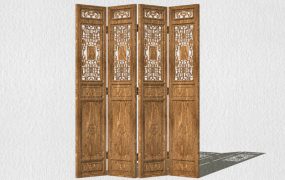 Antique Chinese Screen Room Divider