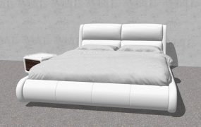 Luxury Leather Soft Bed