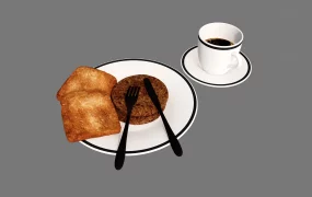 Morning Coffee And Breakfast