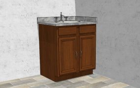 Small Corner Bathroom Vanity with Sink
