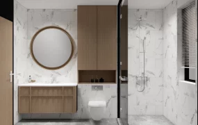 Modern Organic Minimalist Style Bathroom