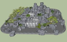 Rock Garden with Water Feature