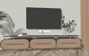 Modern Glass Top TV Stand