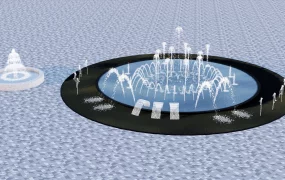 Large Outdoor Water Fountain