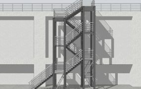 Exterior Steel Stair