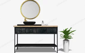 Industrial Rustic Bath Vanity