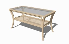 Rattan Rectangular Coffee Table