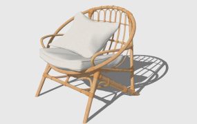 Round Rattan Chair