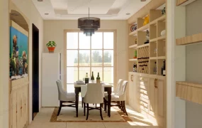 Dining Room With Cupboards